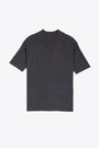 Charcoal grey wool mockneck t-shirt 