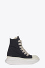 Sneaker alta nera in nylon con lacci grossi - Jumbo Laces Abstract Sneak 