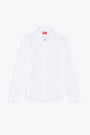White poplin shirt with zip fastening - S Stuck 