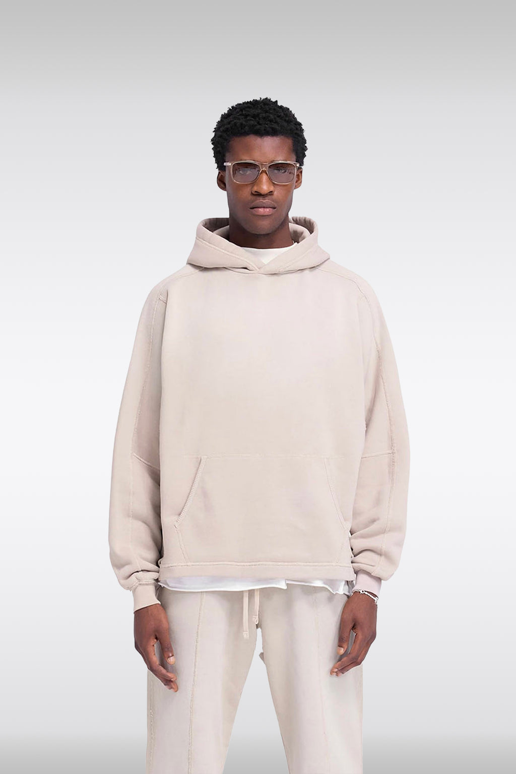 alt-image__Sun-faded-off-white-cotton-boxy-hoodie---Stepped-Hem-Hoodie