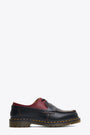 Black and burgundy leather loafer in collaboration with Dr. Martens 