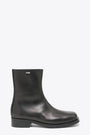 Black leather ankle boot - Camion boot 