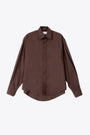 Brown oversized shirt with long sleeves - Chicago Shirt 