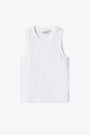 White ribbed cotton tank top - W’ Philips A-Shirt 