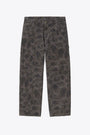 Grey camouflage canvas worker pant - Duck Single Knee Pant 