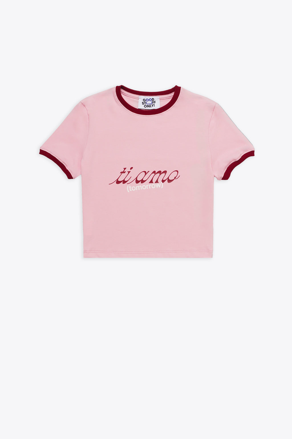 alt-image__T-shirt-rosa-corta-in-cotone-stretch-con-slogan-al-petto