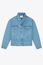 Light blue denim jacket with back logo embroidery - Bird Back Jacket 