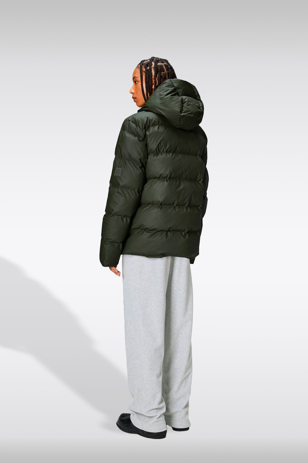 alt-image__Piumino-in-pvc-impermeabile-verde-militare-con-cappuccio---Alta-Puffer-Jacket