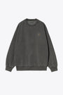 Pigment dyed dark grey crewneck sweatshirt - Vista Sweat 