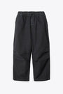 Pantalone parachute in cotone nero - Judd Pant 