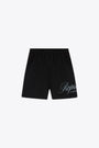 Black cotton mesh shorts with logo print - Represent Owners Club Script Mesh Shorts 