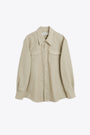 Camicia western beige con bottoni in madreperla - Frontier Shirt 