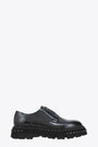 Scarpa derby in pelle nera con suola spessa - William 525 