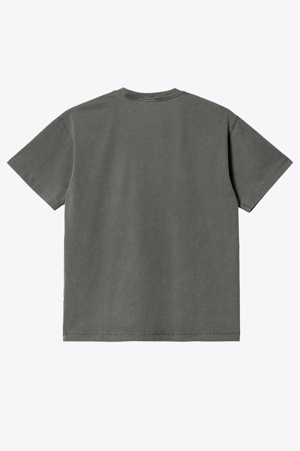 alt-image__T-shirt-in-cotone-grigio-scuro-con-logo-al-petto---S/S-Vista-T-Shirt