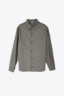 Mud grey wool blend tailored shirt - Blake Shirt 