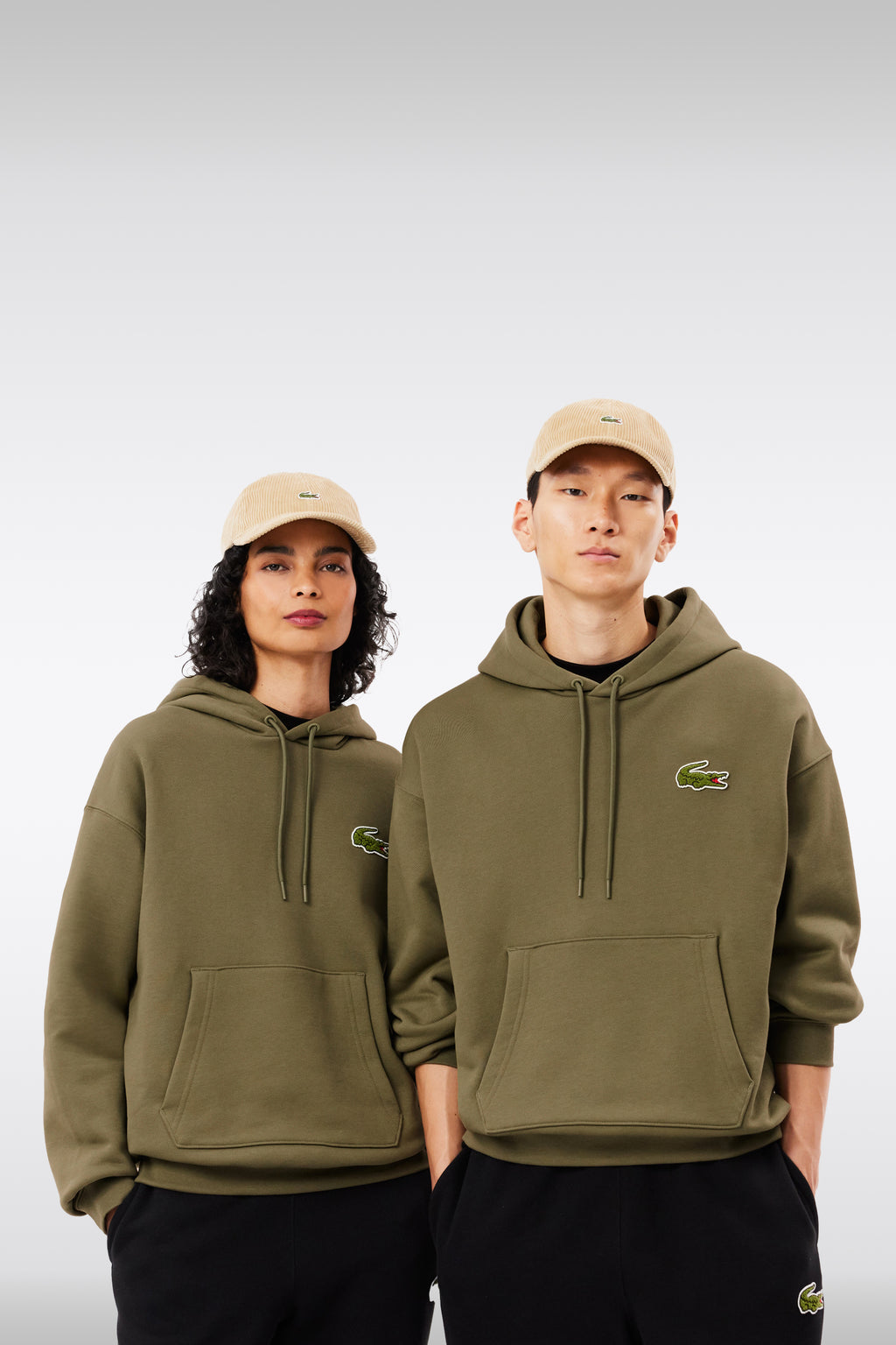 alt-image__Olive-green-cotton-hoodie-with-chest-logo-embroidery