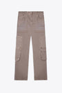 Jeans cargo in denim beige sabbiato - R3 Workshop Denim 