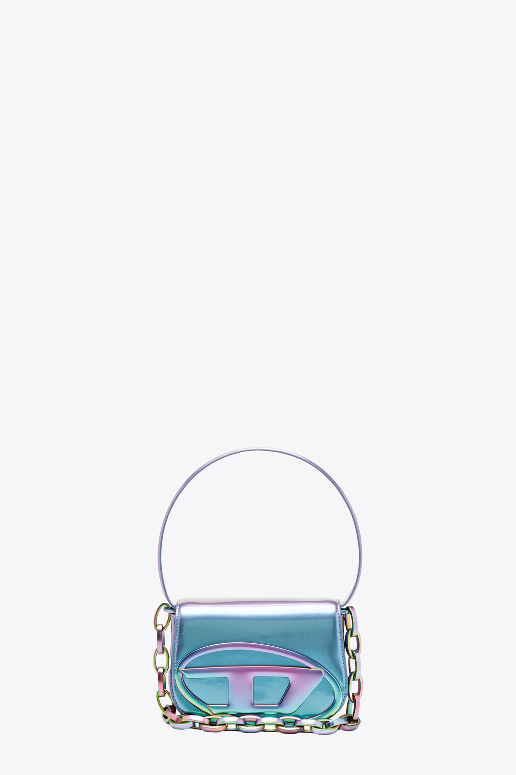 alt-image__Borsa-in-ecopelle-iridescente-blu-con-logo-Oval-D---1-DR-Shoulder-Bag