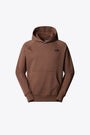 Felpa in cotone marrone con cappuccio e logo - M Raglan Redbox Hoodie 