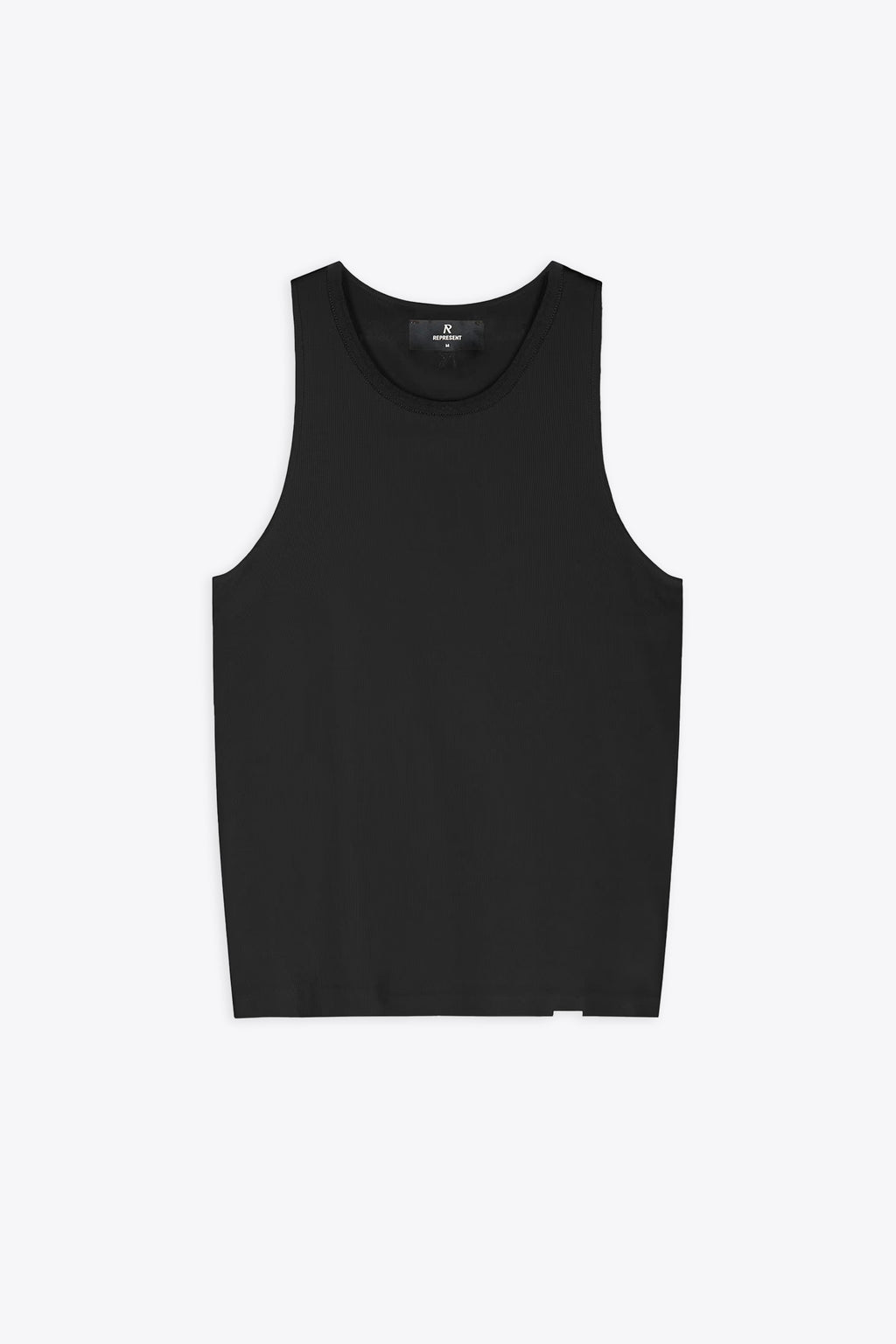 alt-image__Black-ribbed-cotton-tank---Initial-Tank