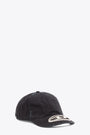 Cappello in twill nero con visiera e logo Oval D in metallo - C Beast A1 