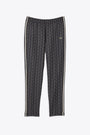 Black and grey trackpant with monogram jacquard motif 