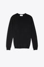 Extra-fine black wool sweater 