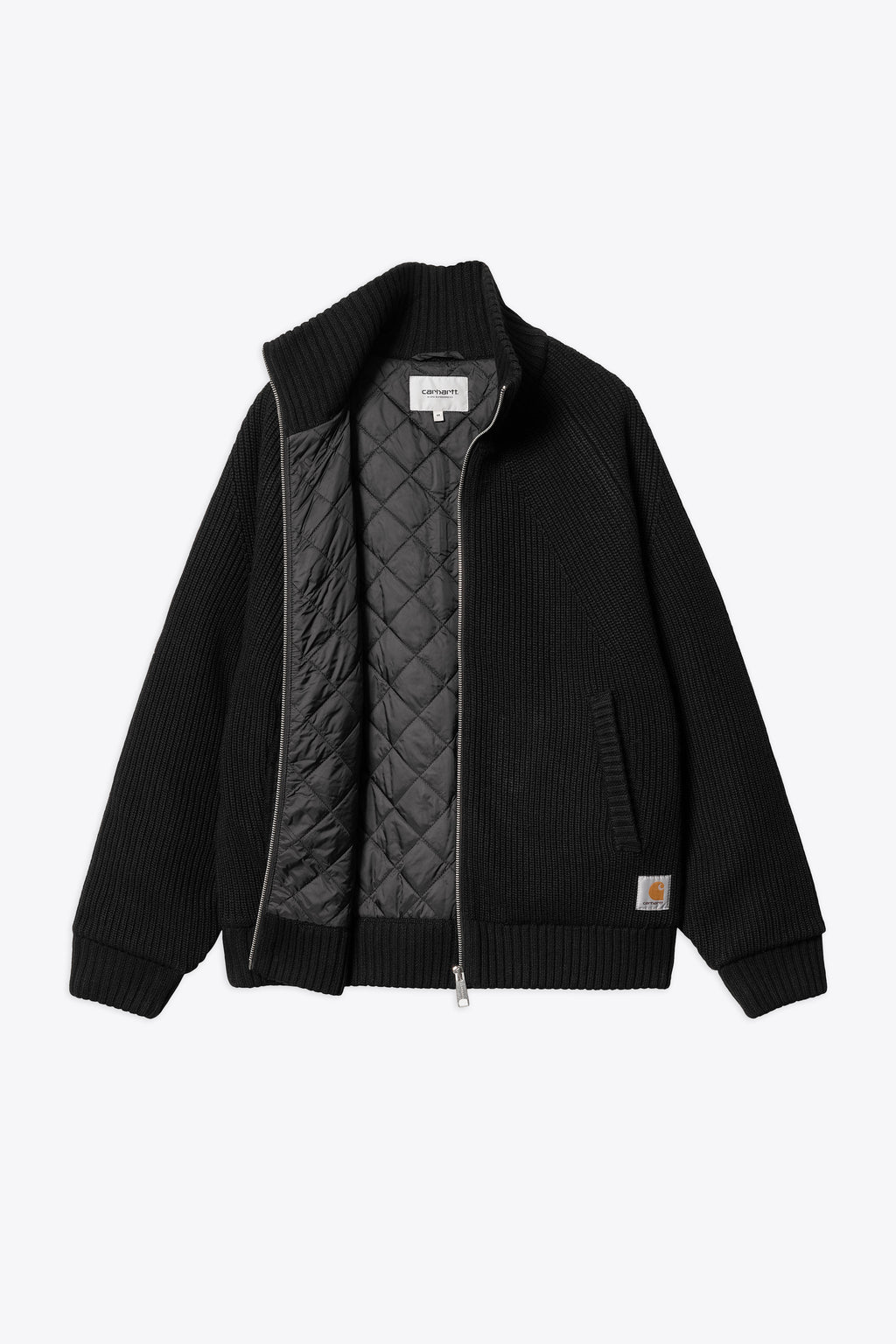 alt-image__Giubbotto-nero-in-lana-a-coste-con-zip---Banley-Sweater-Jacket