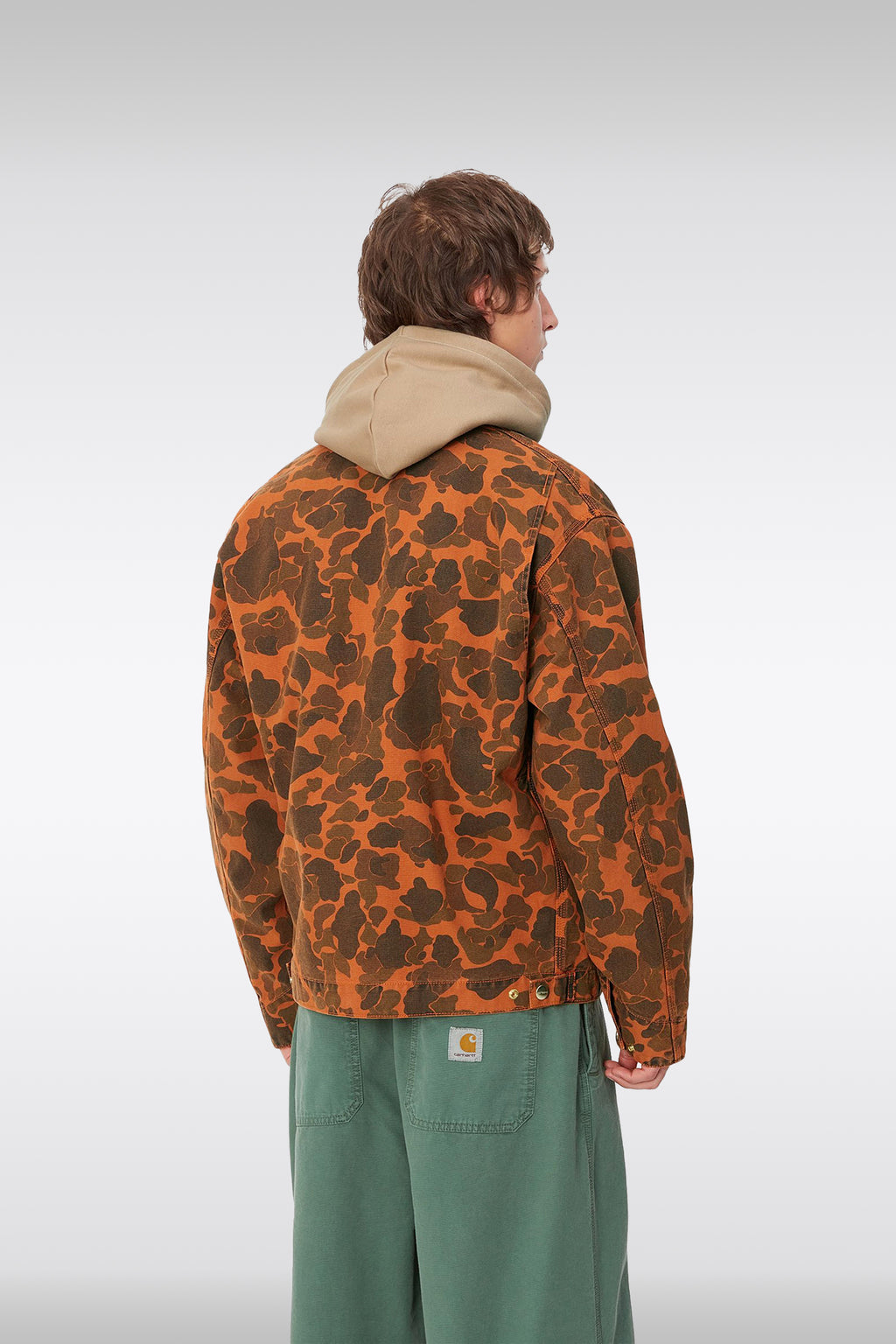 alt-image__Giacca-in-canvas-camouflage-arancione---Duck-Detroit-Jacket