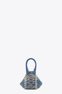 Blue quilted distressed denim bag - D Vina Xs 