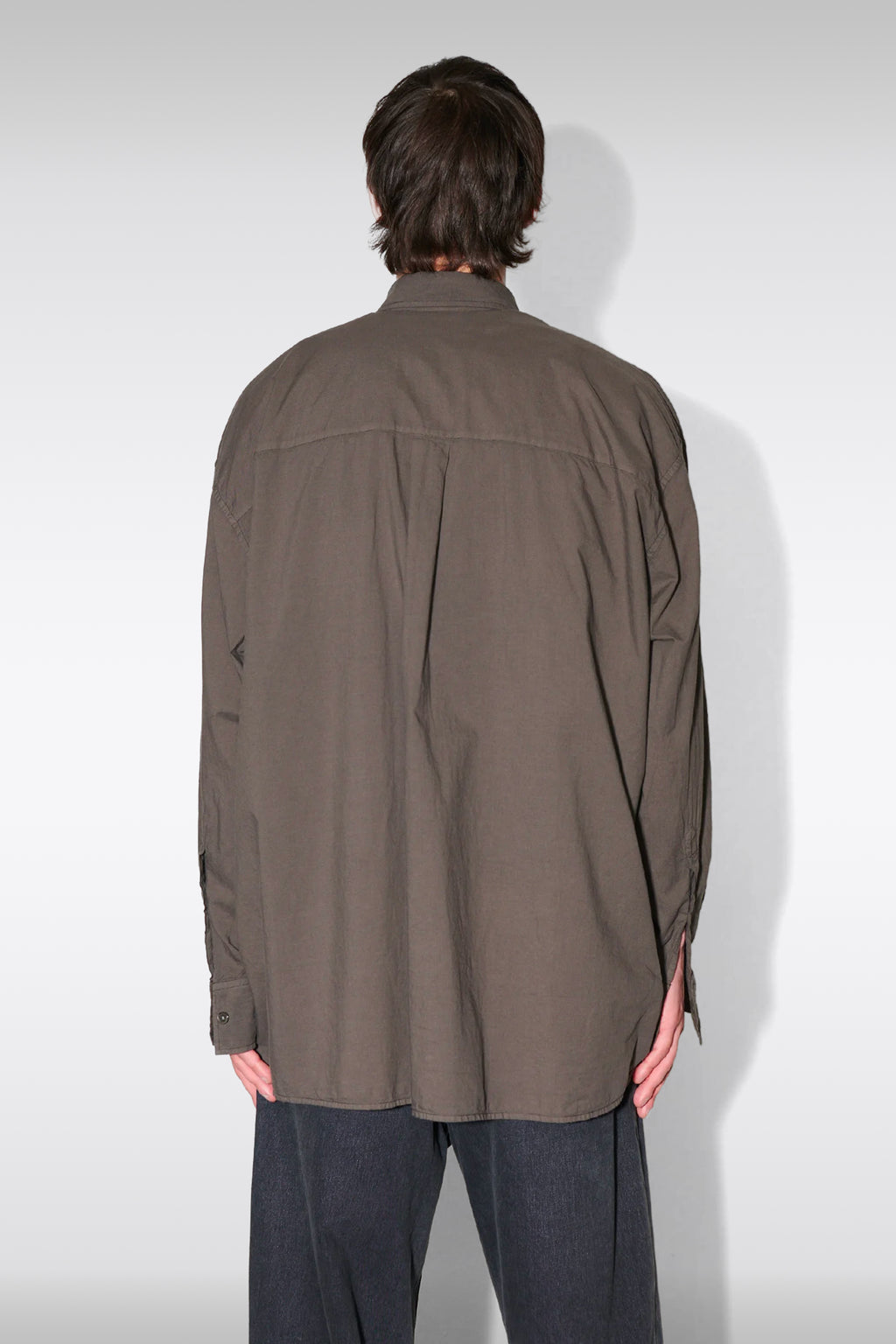 alt-image__Camicia-in-cotone-marrone-lavato---Borrowed-BD-Shirt