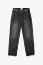 Stone-washed black denim relaxed fit jeans - Bruxelles 