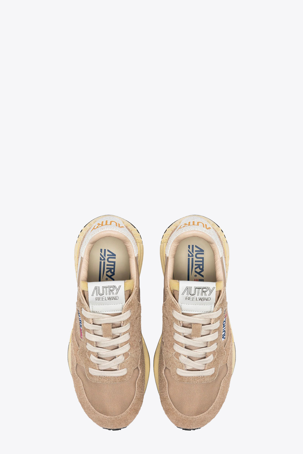 alt-image__Beige-nylon-and-suede-low-sneaker---Reelwind-Low-