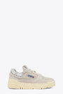 Off white and light beige suede lace up low sneaker - Clc Low 