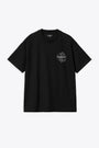T-shirt nera con stampa grafica e logo al petto e sul retro - S/S Ablaze T-Shirt 