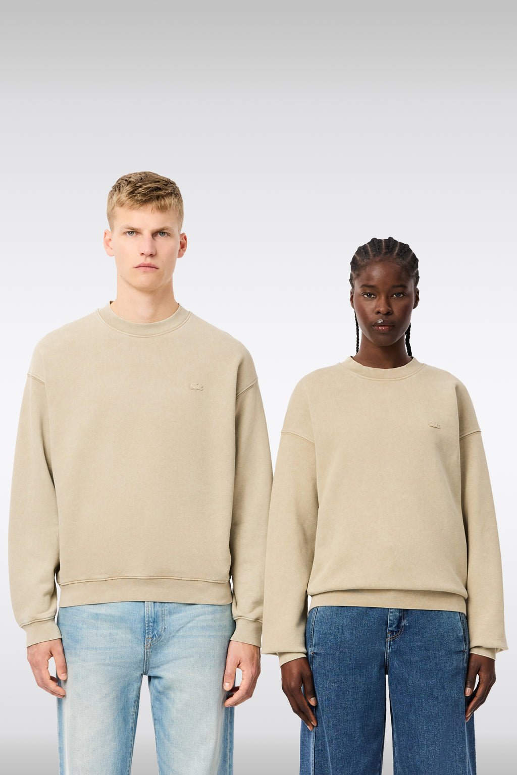 alt-image__Washed-beige-cotton-crewneck-sweatshirt-with-logo