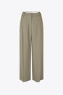 Pantaloni color kaki con gamba dritta - Saesmeralda Trousers 