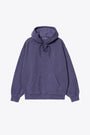 Felpa con cappuccio in cotone lavato viola - Hooded Vista Sweat 