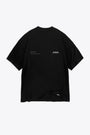 Black cotton t-shirt with chest and back print - Patron Of  The Club T-Shirt 