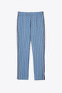 Light blue trackpant with jacquard motif 