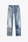 Light blue 5 pockets jeans with all-over sequins - D Ark S5 