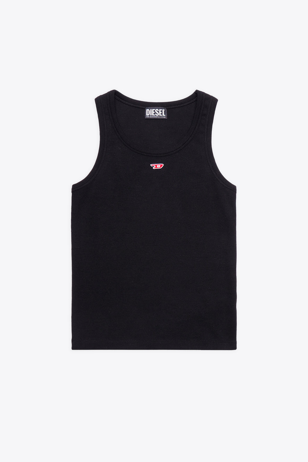 alt-image__Black-ribbed-cotton-tank-top-with-chest-logo-patch---T-Anky-D