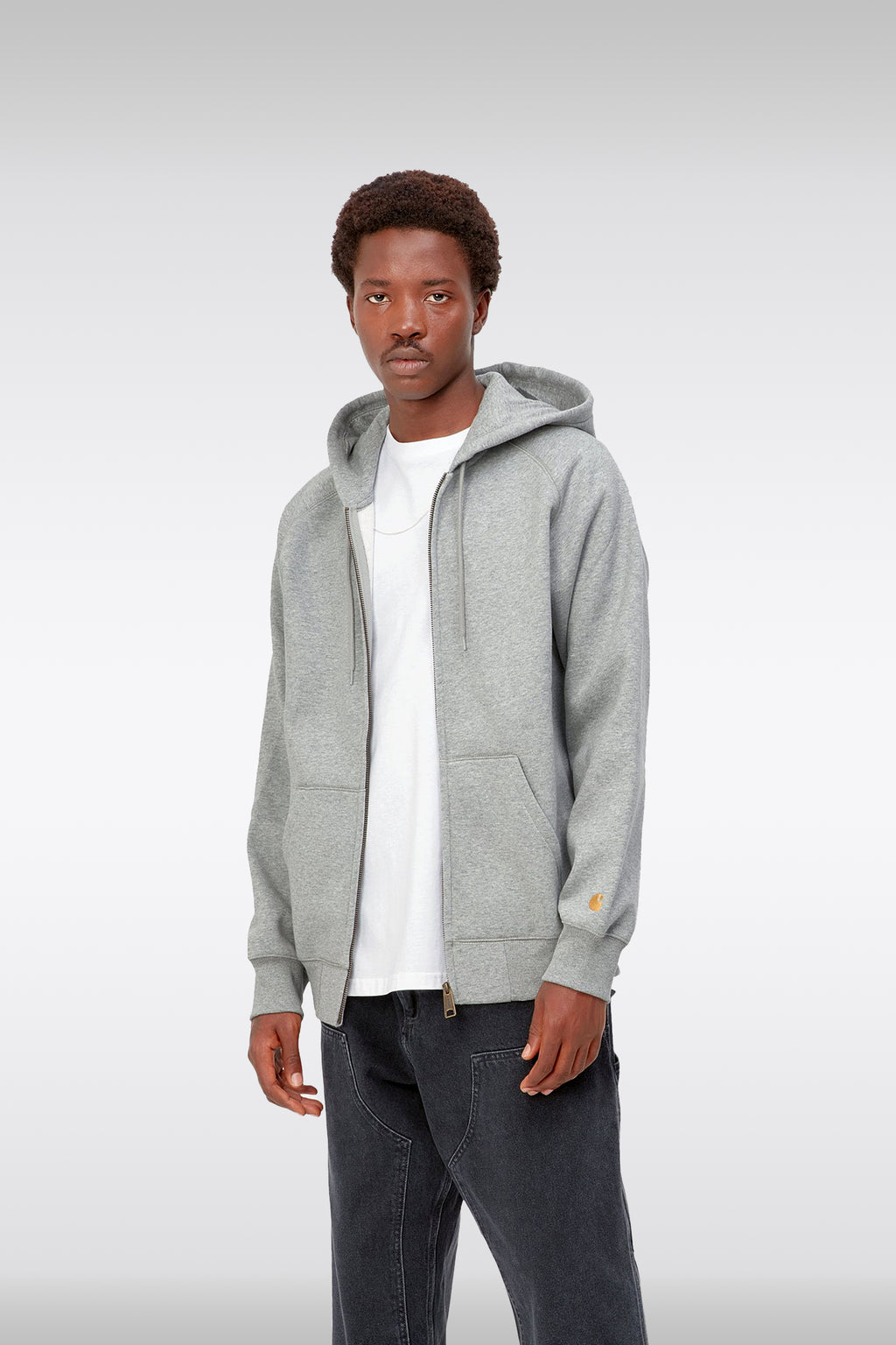 alt-image__Melange-grey-cotton-blend-hoodie-with-raglan-sleeves---Hooded-Chase-Jacket