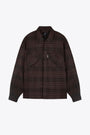 Overshirt in flanella a quadri marrone - Rep Flannel Shirt 