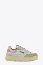 White leather low sneaker with pink detail - Clc Low 