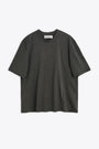 T-shirt oversize in cotone grigio melange - Big T-Shirt 