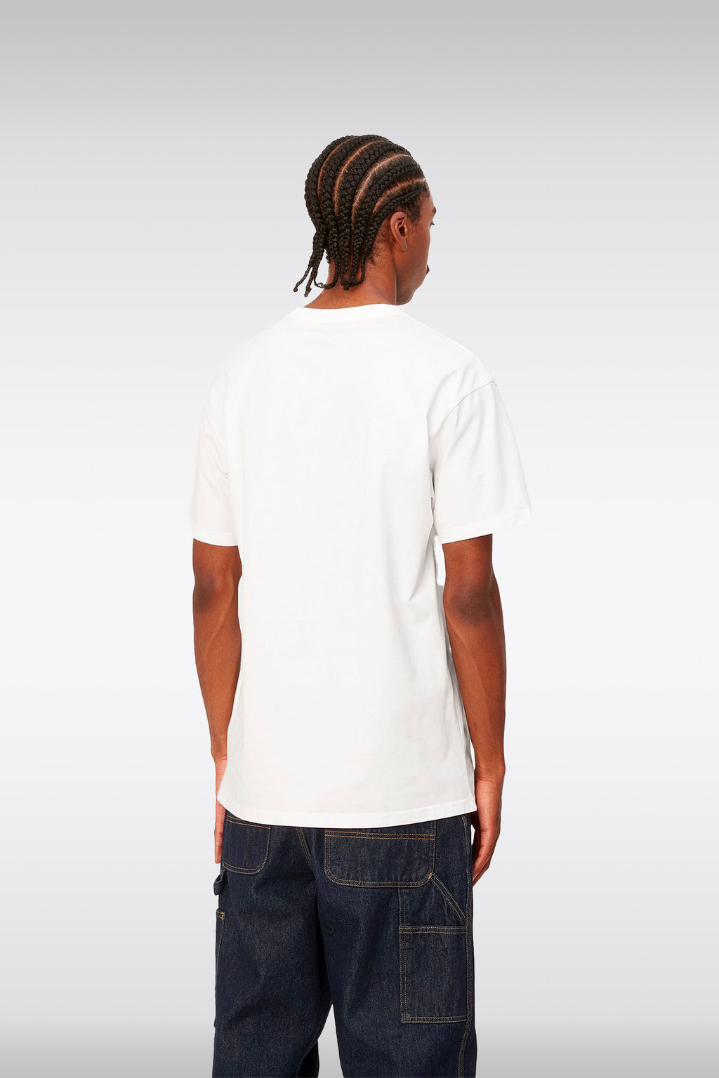 alt-image__White-cotton-t-shirt-with-chest-logo-embroidery---S/S-Chase-T-Shirt