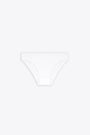 White ribbed cotton high waisted brief - Oval High Waisted Brief
 