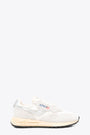 White nylon and suede low sneaker with silver details - Reelwind Low 