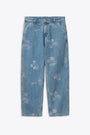 Jeans 5 tasche blu chiaro con stampa all-over - Stamp Pant 
